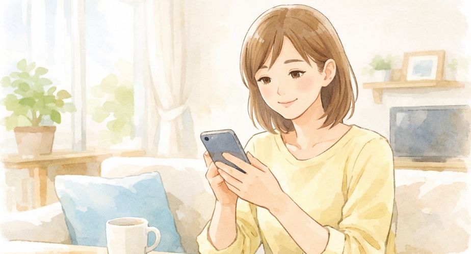 実際に利用した人の口コミを紹介する主婦向けのやさしいイメージ画像