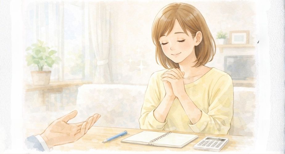 料金が分かりやすく安心できることを伝える主婦向けイメージ画像