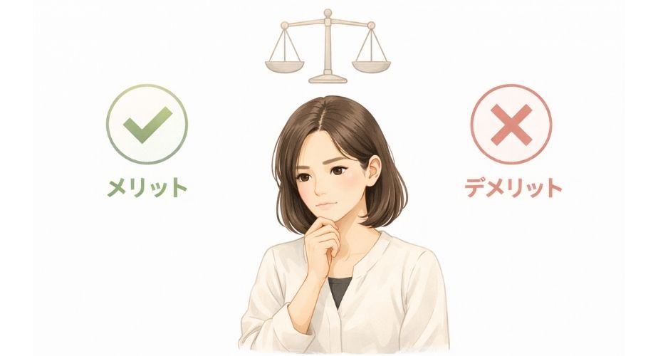ラビット探偵社のメリットとデメリットを比較して検討するイメージ