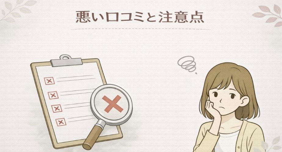 あい探偵 横浜支社の悪い口コミと注意点のイラスト