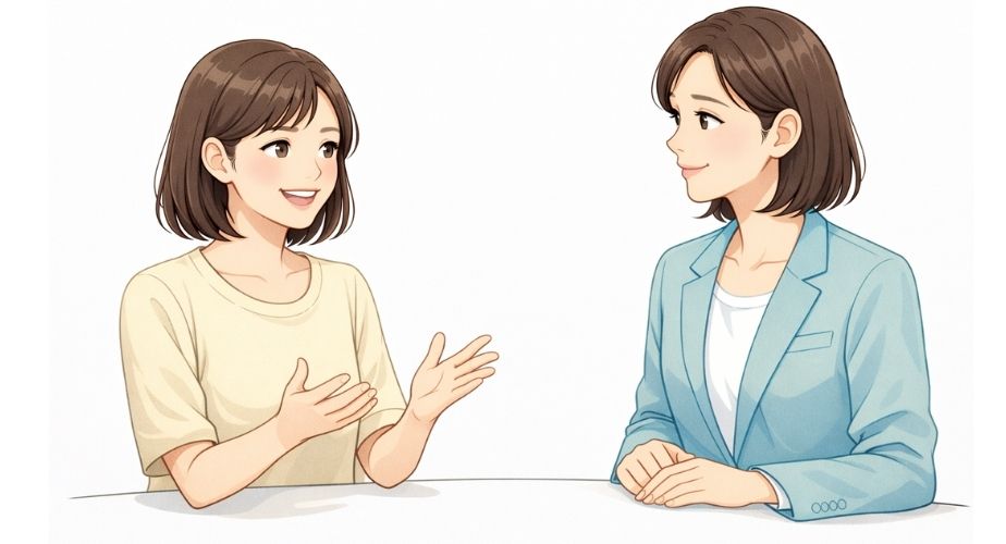 そよかぜ探偵事務所東京本店に依頼した主婦の体験談を表現したイラスト