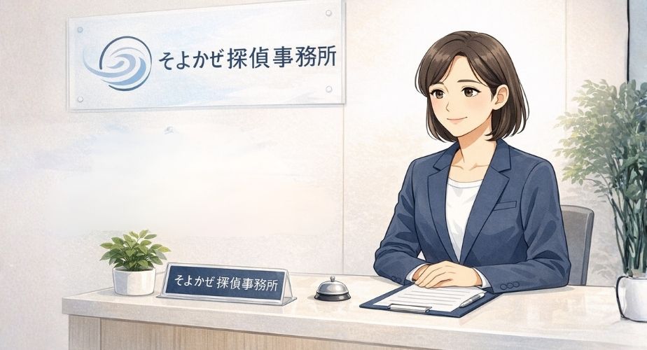 そよかぜ探偵事務所東京本店の基本情報をイメージしたイラスト