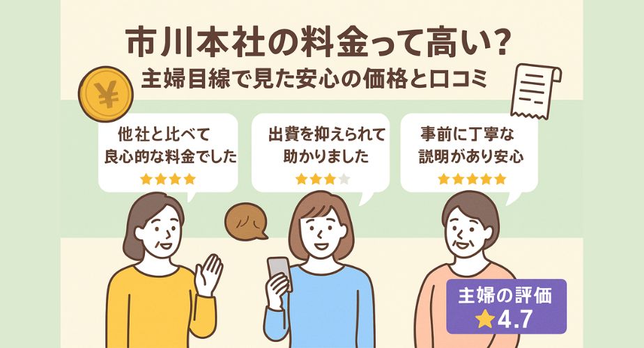 そよかぜ探偵事務所 市川本社の料金に関する主婦の口コミ。料金の安心感や丁寧な説明についての評価を星付きで紹介、主婦の満足度は★4.7。