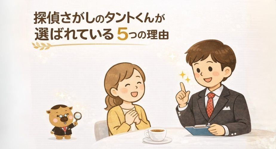 探偵さがしのタントくんが多くの人に選ばれている理由を解説するアイキャッチ画像