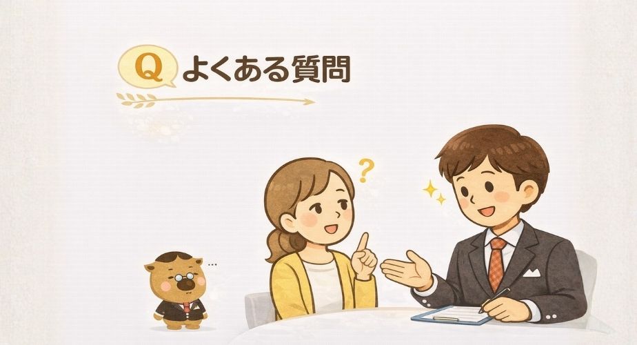 探偵さがしのタントくんのよくある質問を分かりやすくまとめたアイキャッチ画像