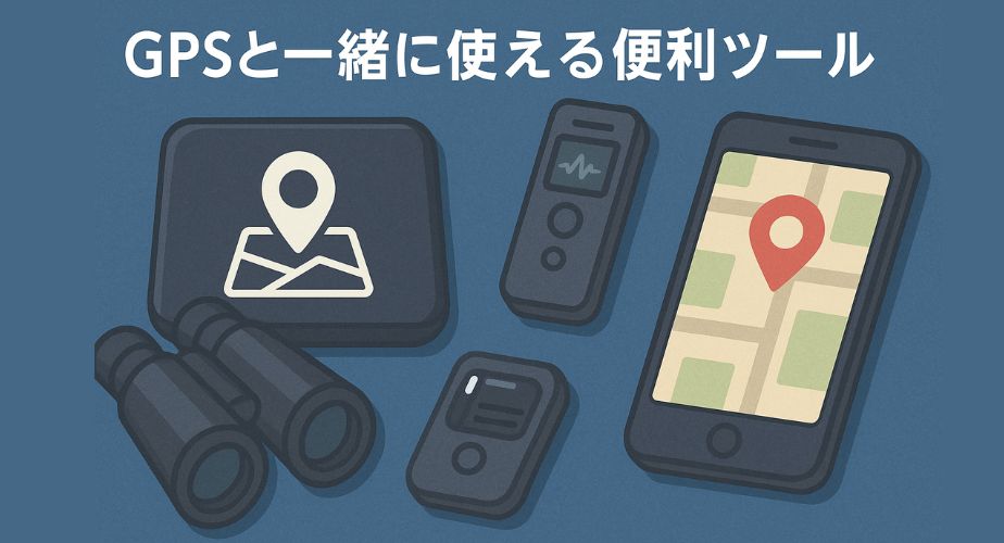 GPSと一緒に使える浮気調査用ツールのイラスト