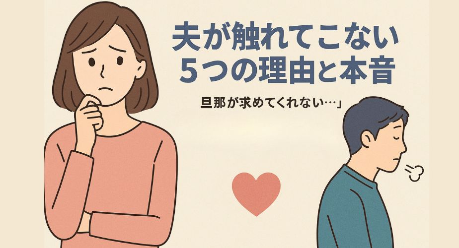 「夫が求めてこない…」その理由と向き合い方｜セックスレスと浮気の境界線とは？